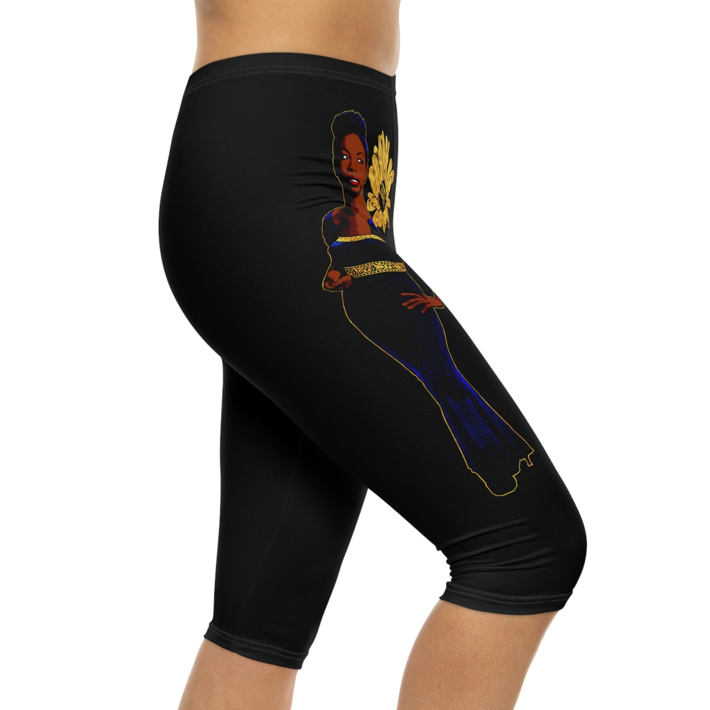 UNO LOVENINA POWERFLOWER Women’s Capri Leggings (AOP)