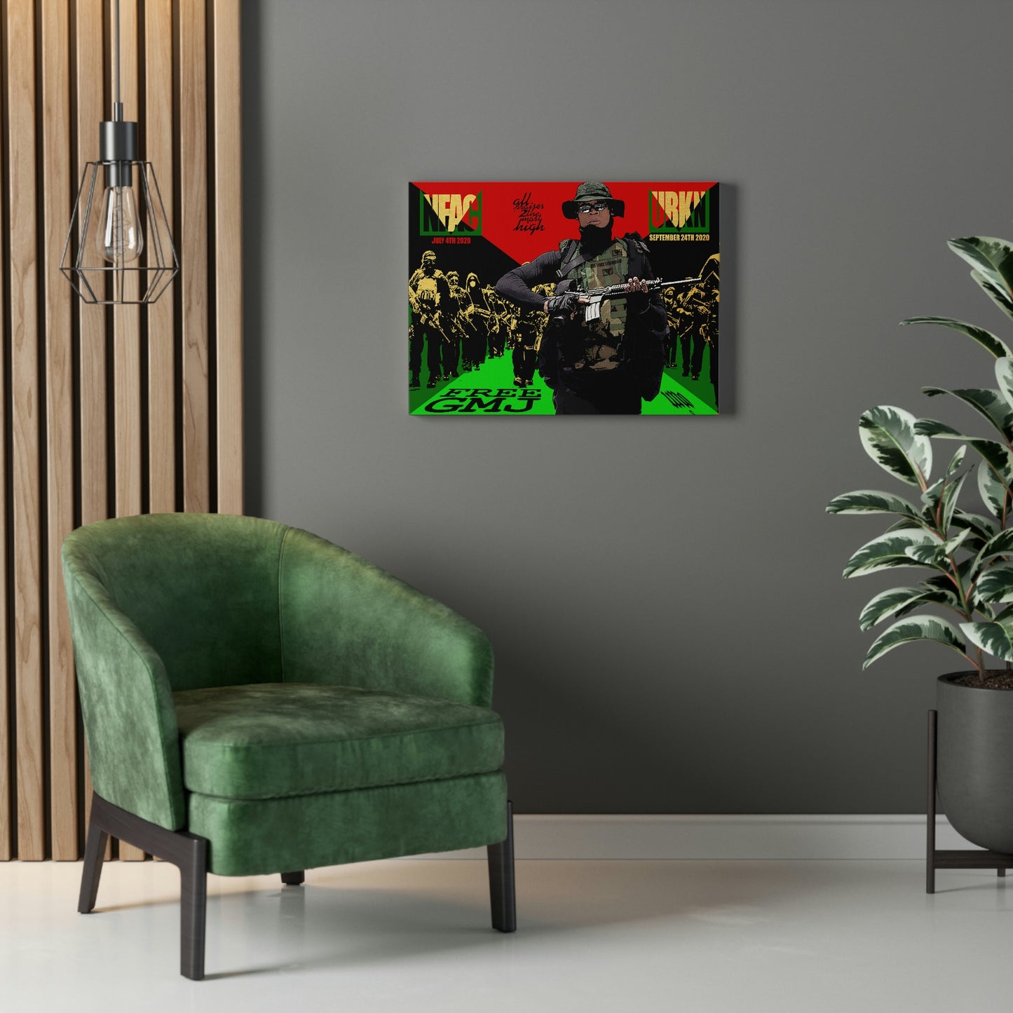 UNO 2THEREPUBLIC FREEGMJ 16x12, 24x18, & 30x24" Stretched Canvas