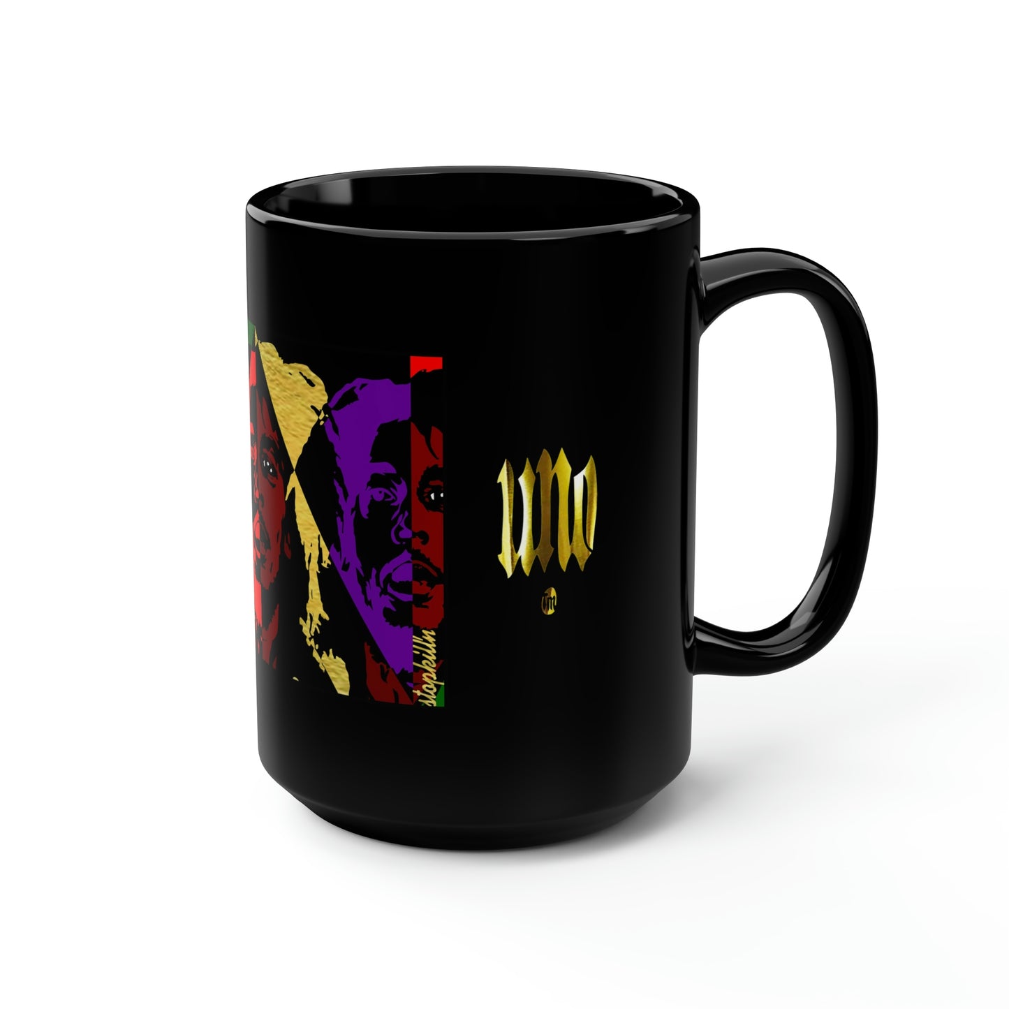 UNO POWERFLOWER LOVEBOB Black Mug, 15oz