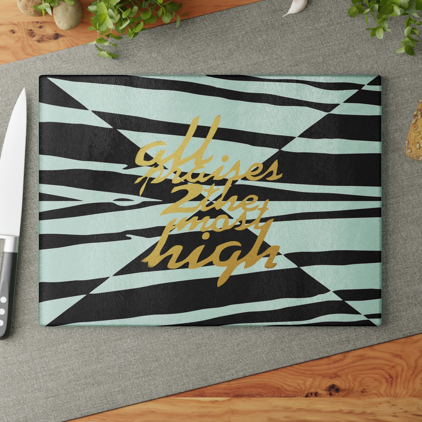UNO ALLPRAISES Glass Cutting Board
