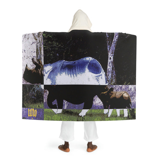 UNO RHINOBABYMAMA STOPKILL'N Hooded Sherpa Fleece Blanket