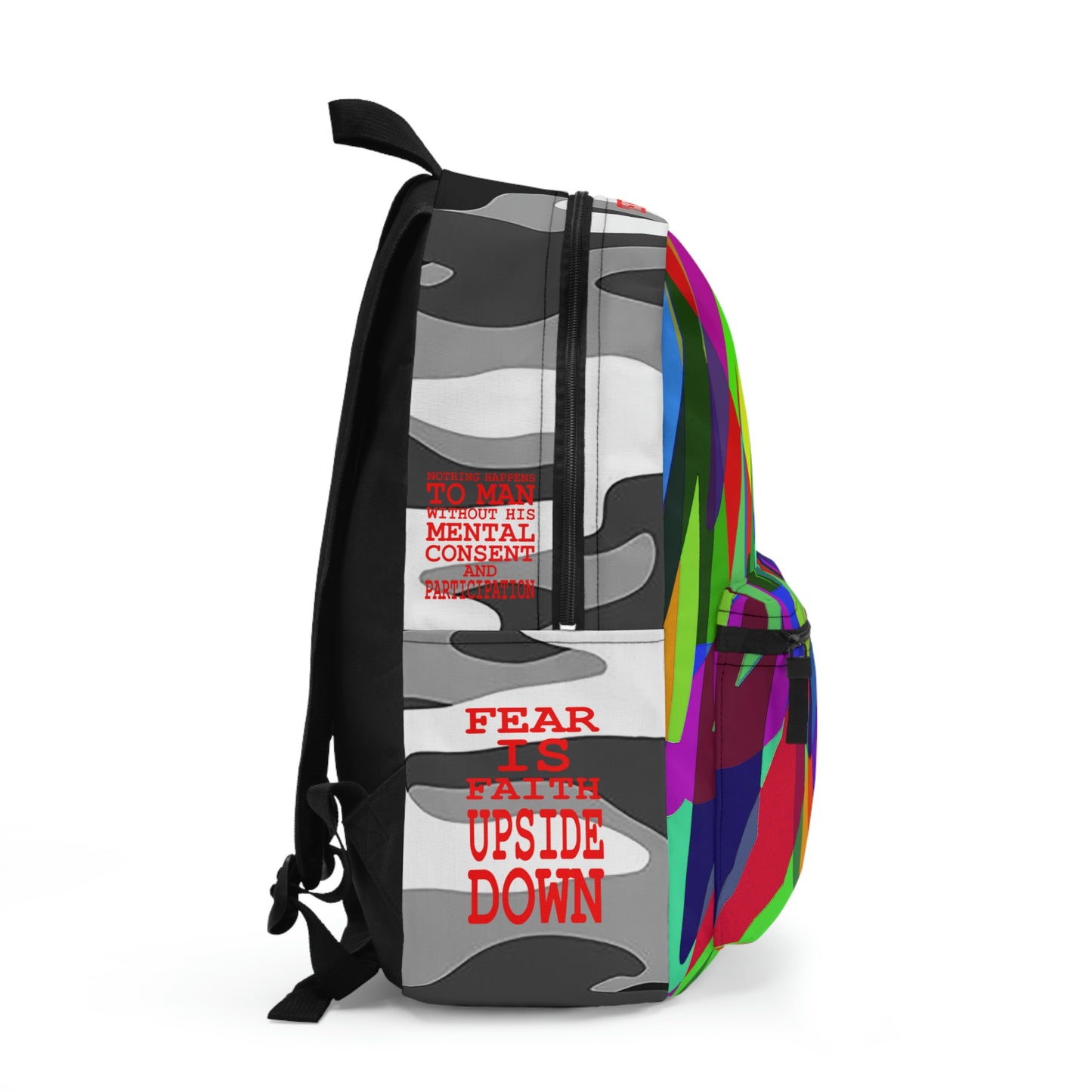 UNO WORD LOVEYOSELF LAW OF MIND Backpack Camo Collection