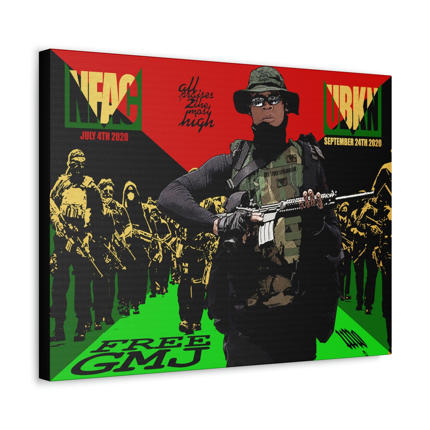 UNO 2THEREPUBLIC FREEGMJ 16x12, 24x18, & 30x24" Stretched Canvas