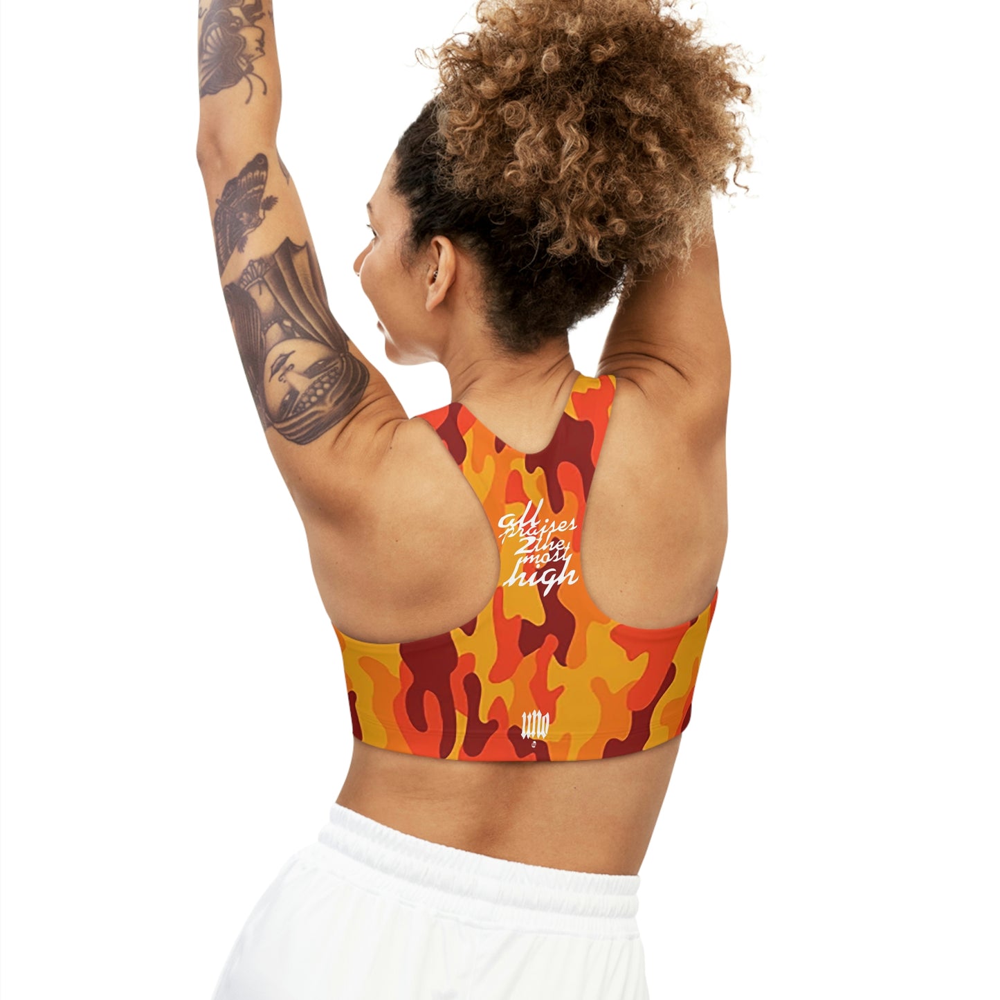 UNO ALL PRAISES Seamless Sports Bra (AOP) Camo Collection