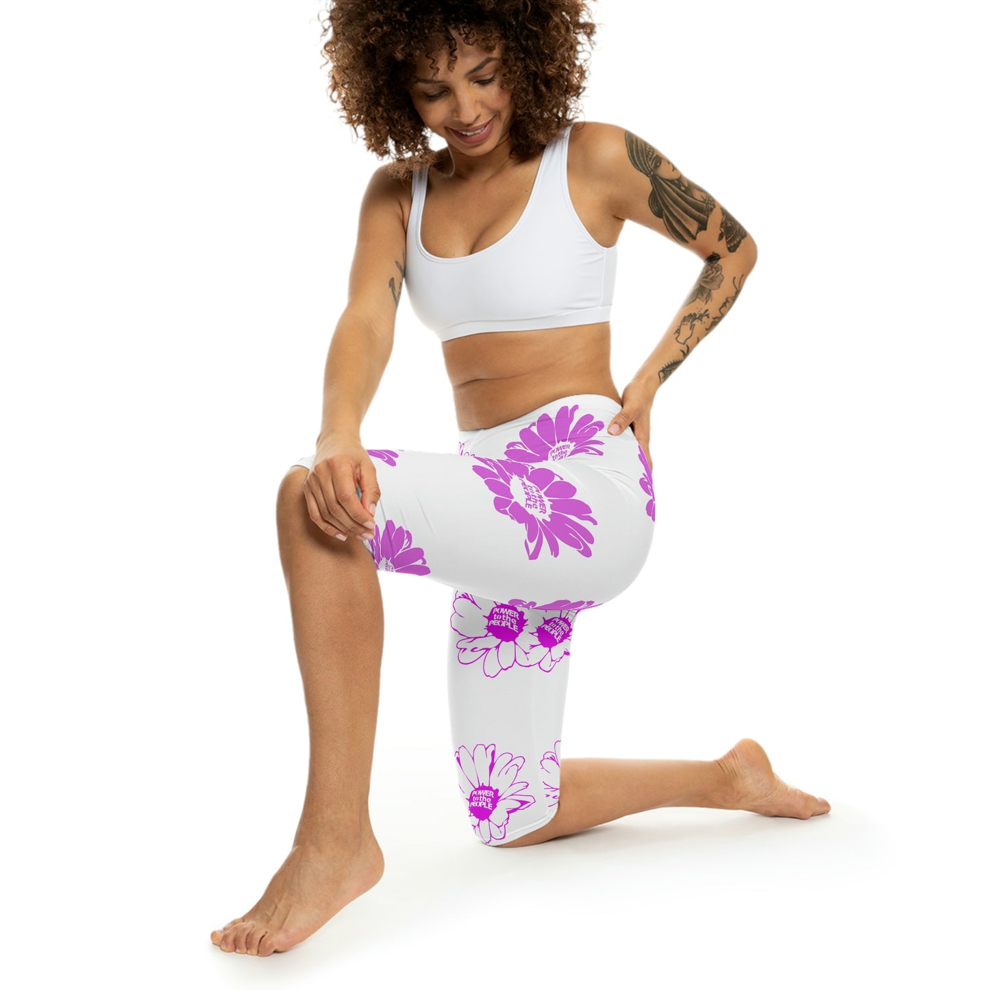 UNO POWERFLOWER Women’s Capri Leggings (AOP)
