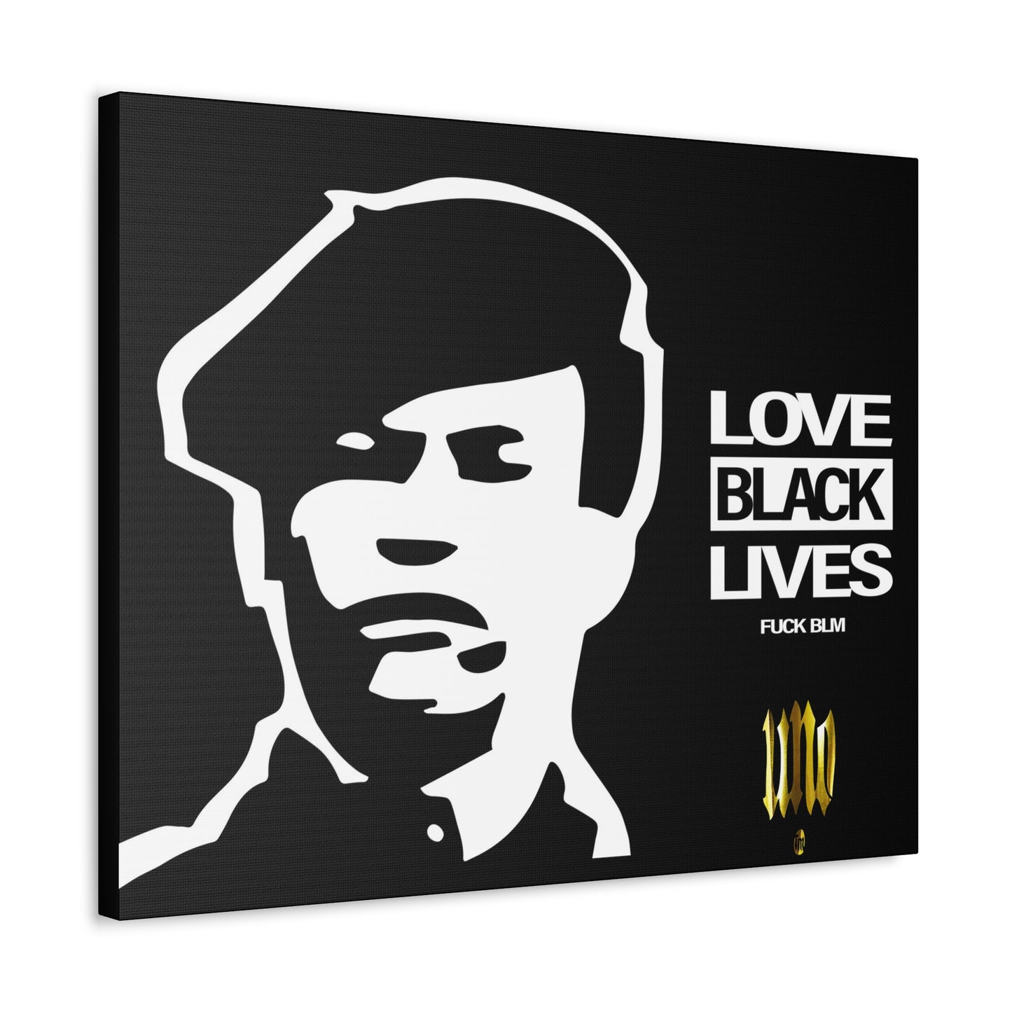 UNO LOVEHUEY LOVEBLACKLIVES 16x12, 24x18, & 30x24" Stretched Canvas
