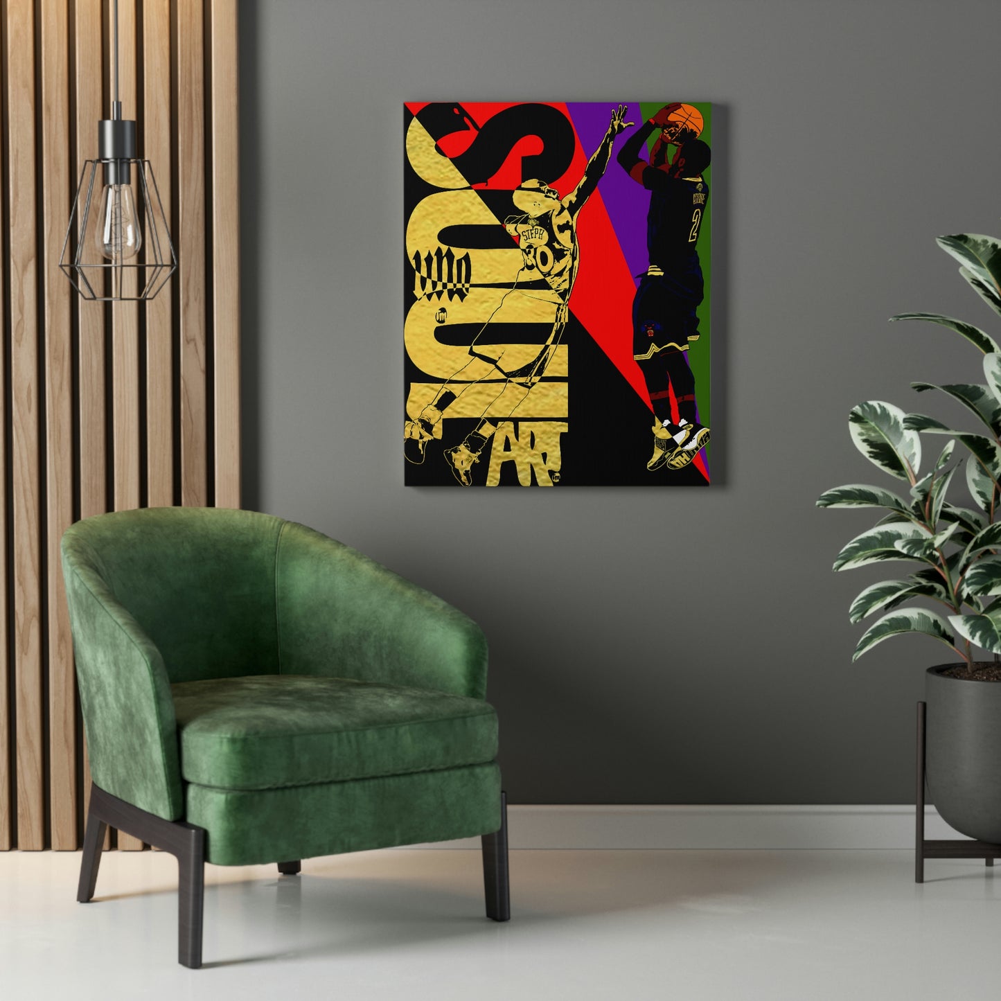 UNO SOULART KYRIECAN'TBFADED GM7 GameWinna 12x16, 18x24, & 24x30" Stretched Canvas