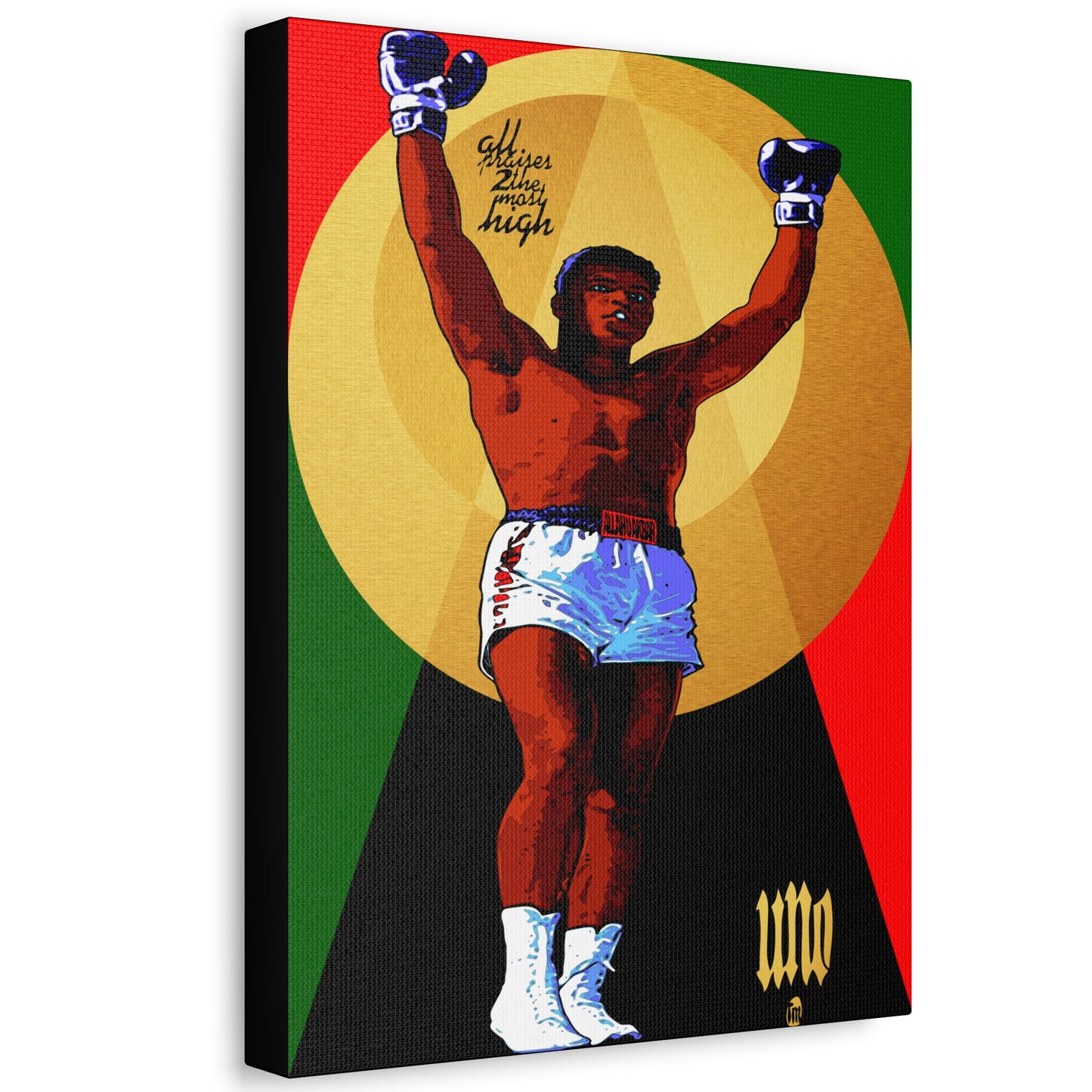 UNO LOVEALI Cassius Clay Was A Bad MF 12x16, 18x24, & 24x30" Stretched Canvas