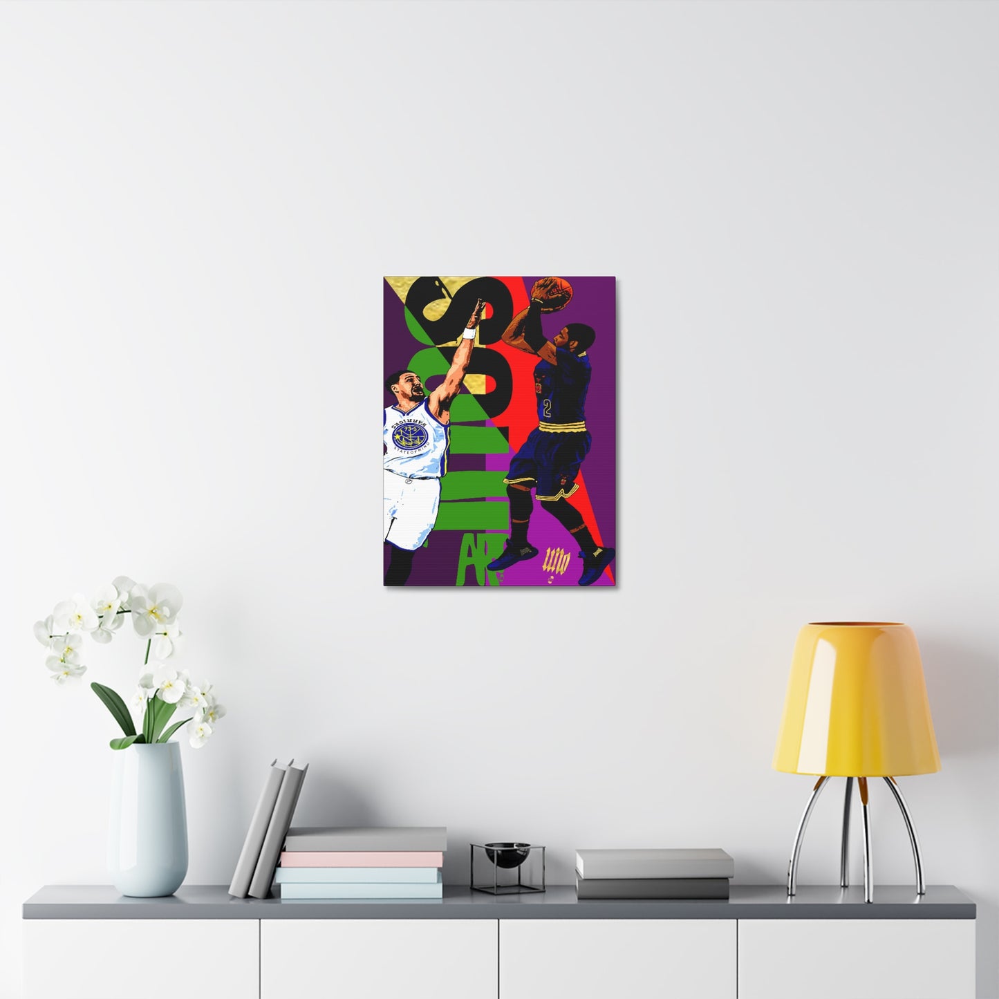 UNO KYRIECAN'TBEFADED SOULART 41GM5 Warriors State of Mind 12x16, 18x24, & 24x30" Stretched Canvas