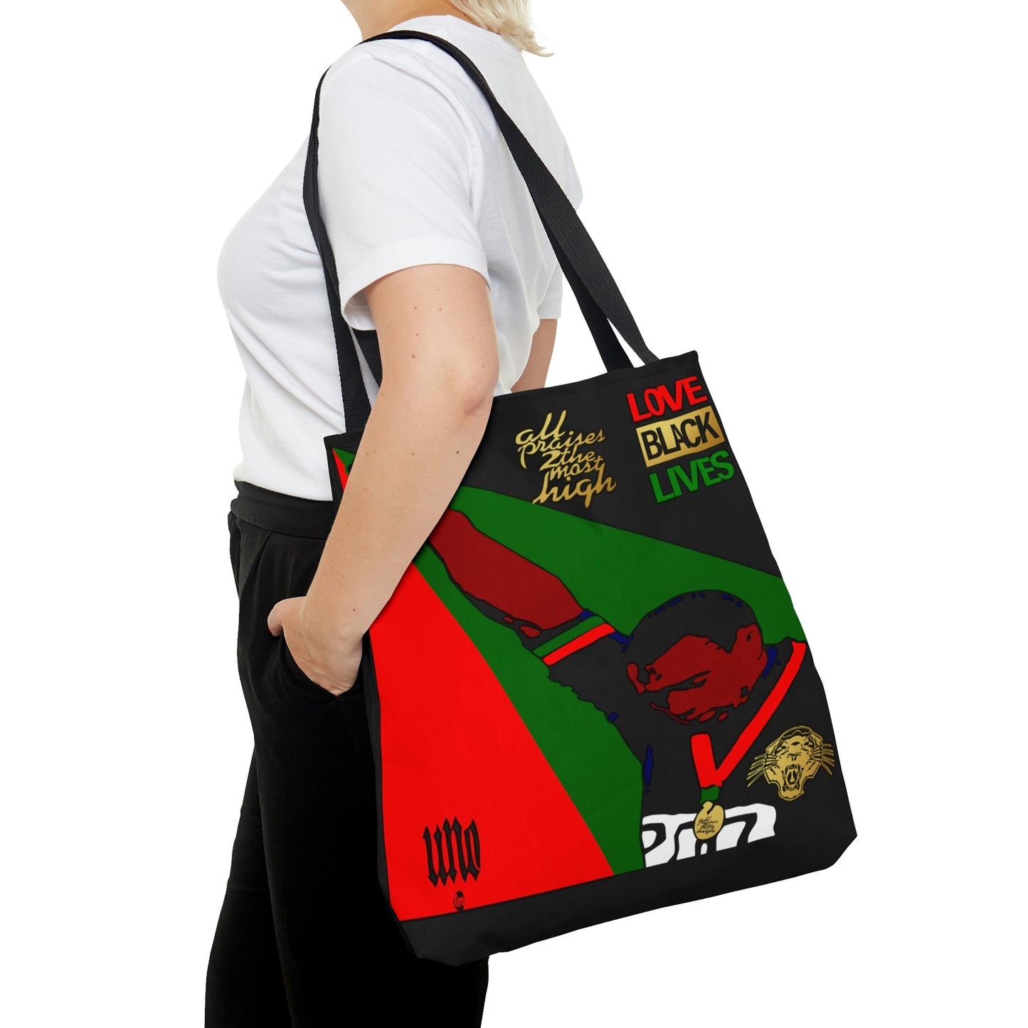 UNO LOVEBLACKLIVES TOMMIEFIST AOP Tote Bag
