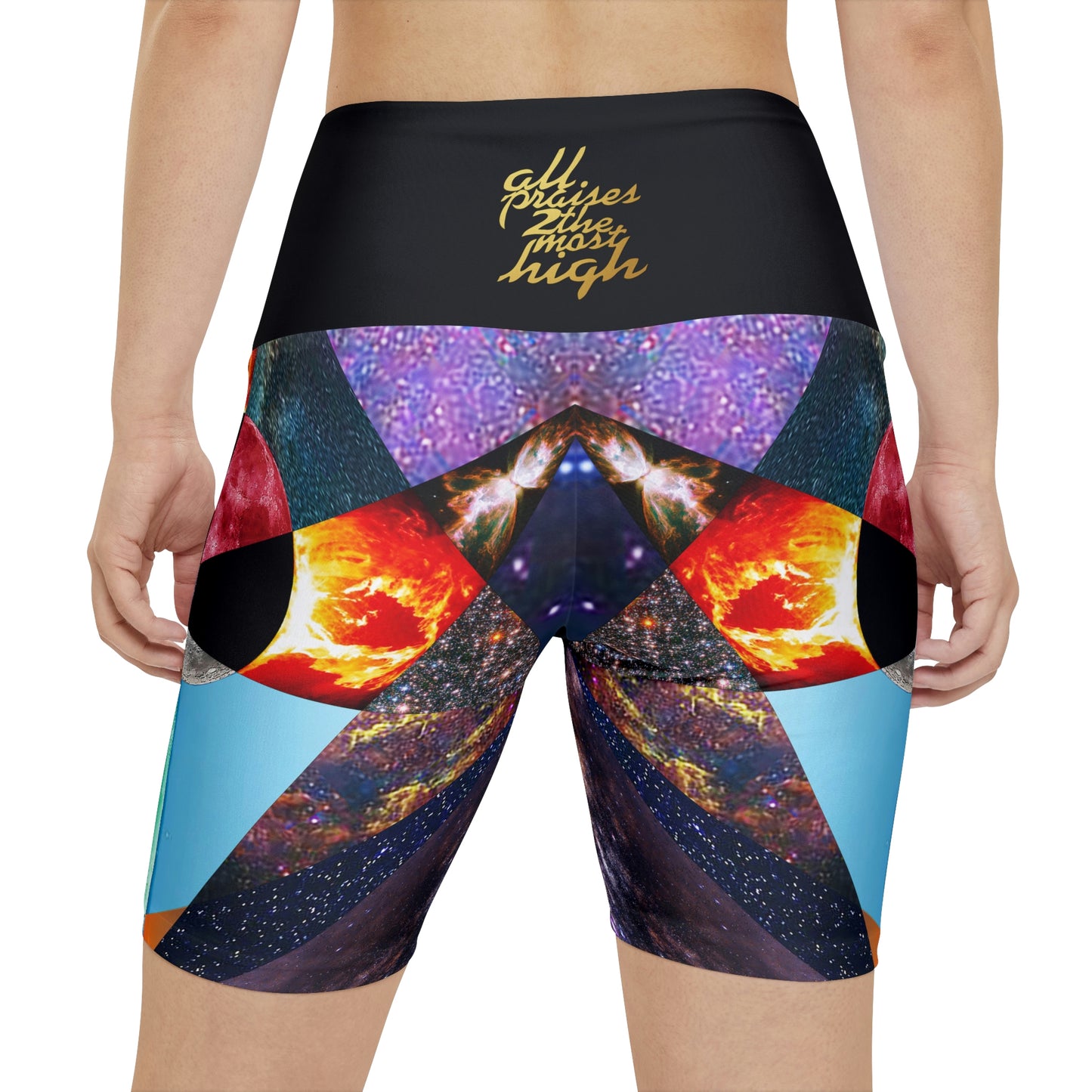 UNO ALLPRAISES I Women's Workout Shorts (AOP)
