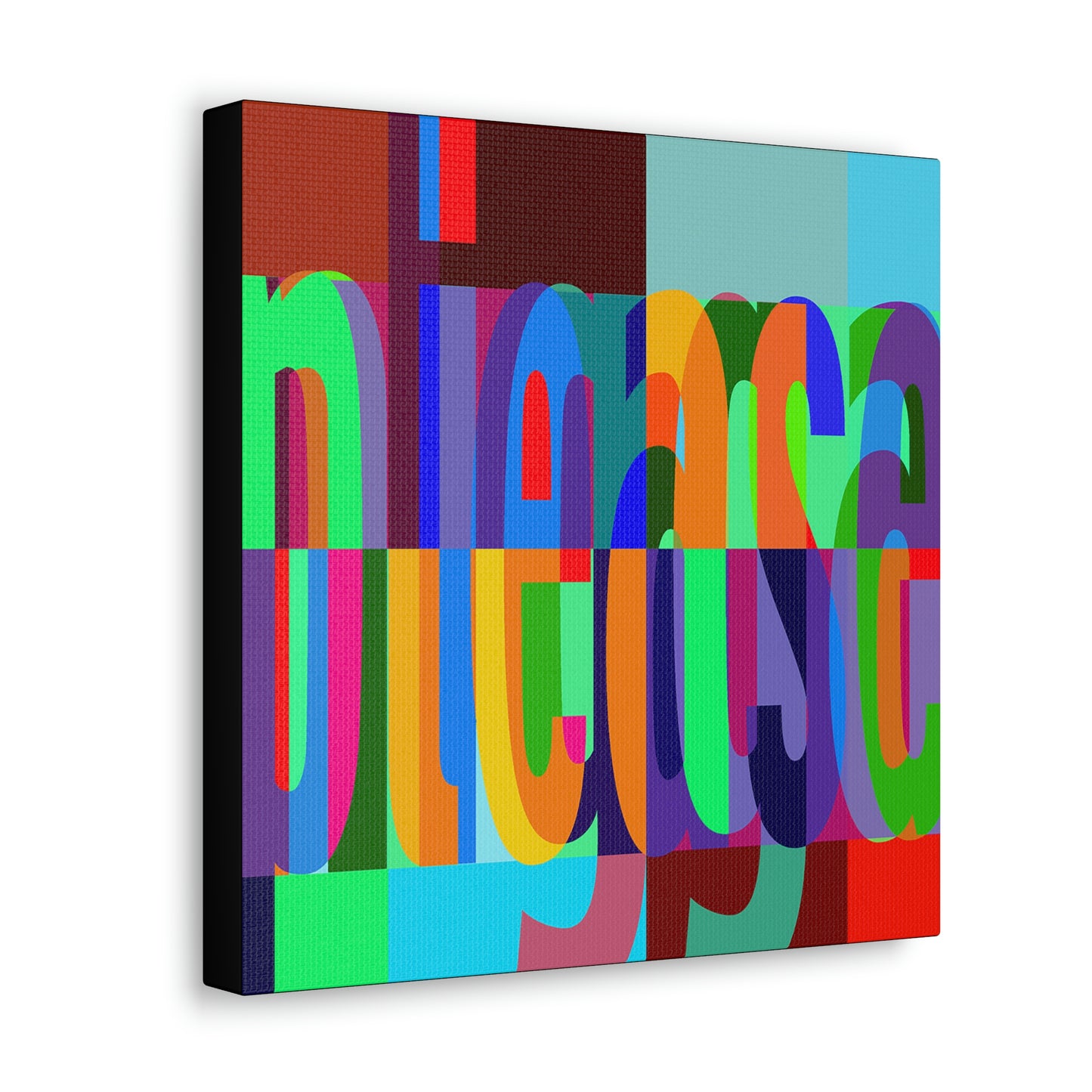 UNO WORD NIGGAPLEASE Canvas Gallery Wraps
