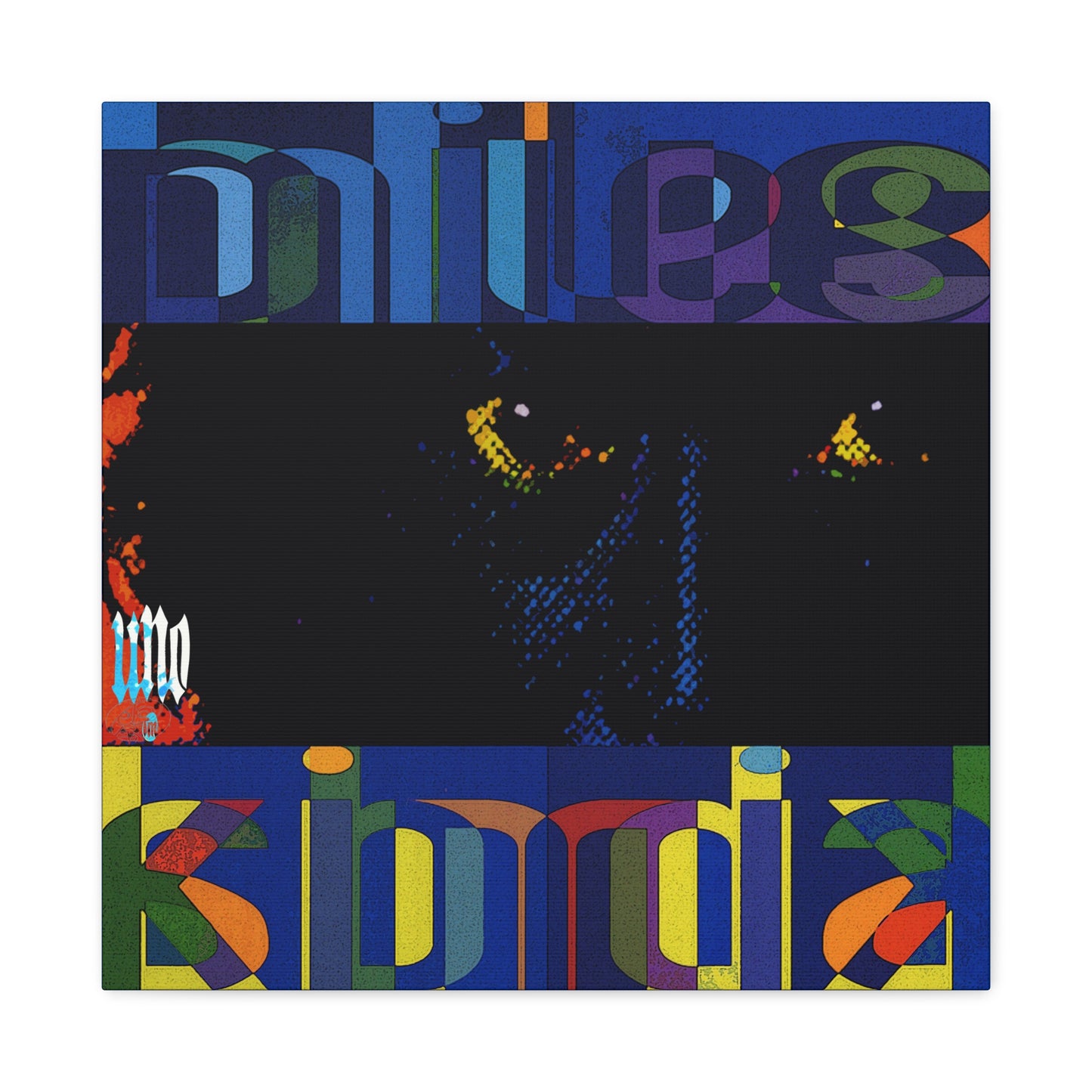 UNO BLUEMILESKINDA 12, 20, 24, & 36" Square Canvas Gallery Wraps