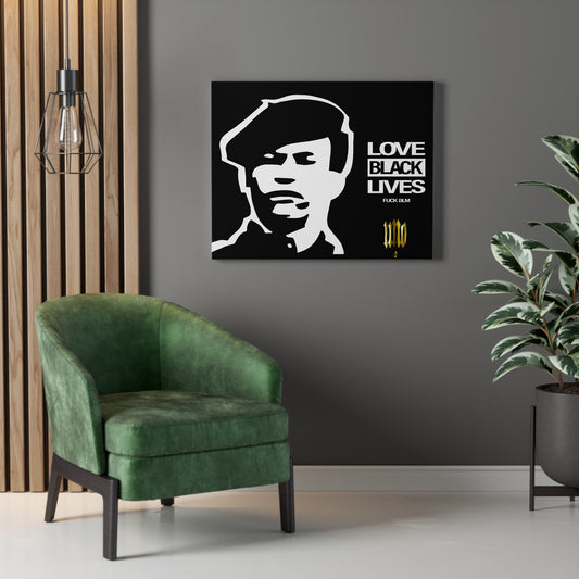UNO LOVEHUEY LOVEBLACKLIVES 16x12, 24x18, & 30x24" Stretched Canvas