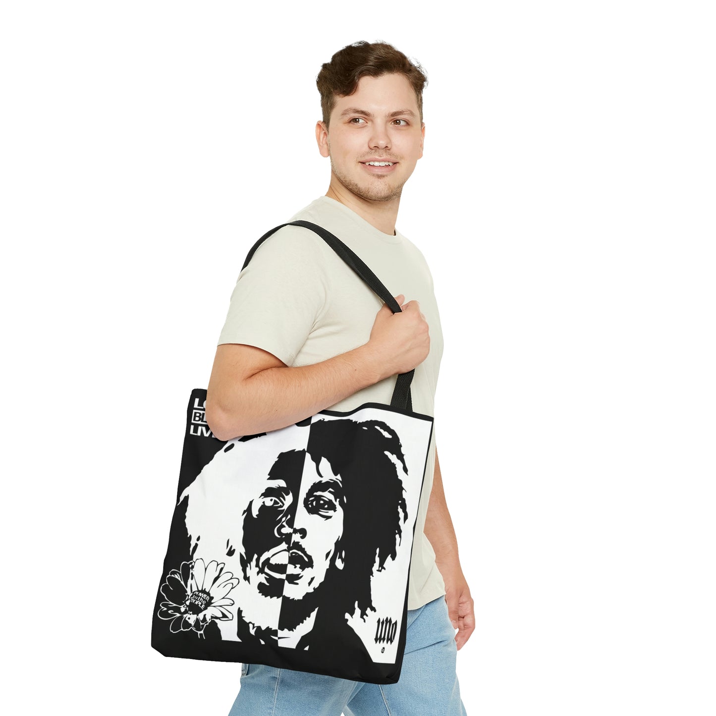 UNO LOVEBLACKLIVES LOVEBOB AOP Tote Bag