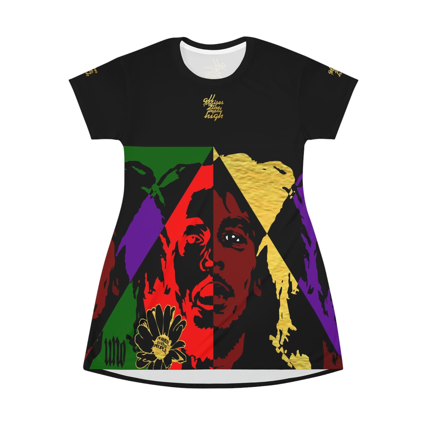 UNO LOVEBOB All Over Print T-Shirt Dress