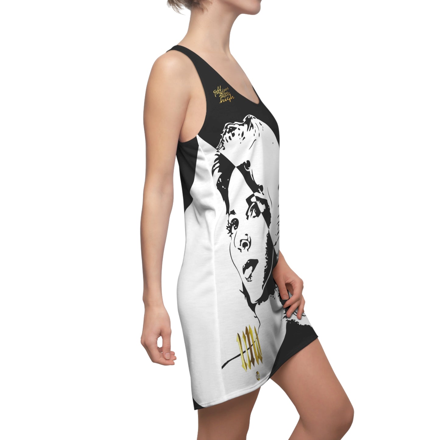 UNO LOVEBLACKLIVES DOROTHY D Women's Cut & Sew Racerback Dress