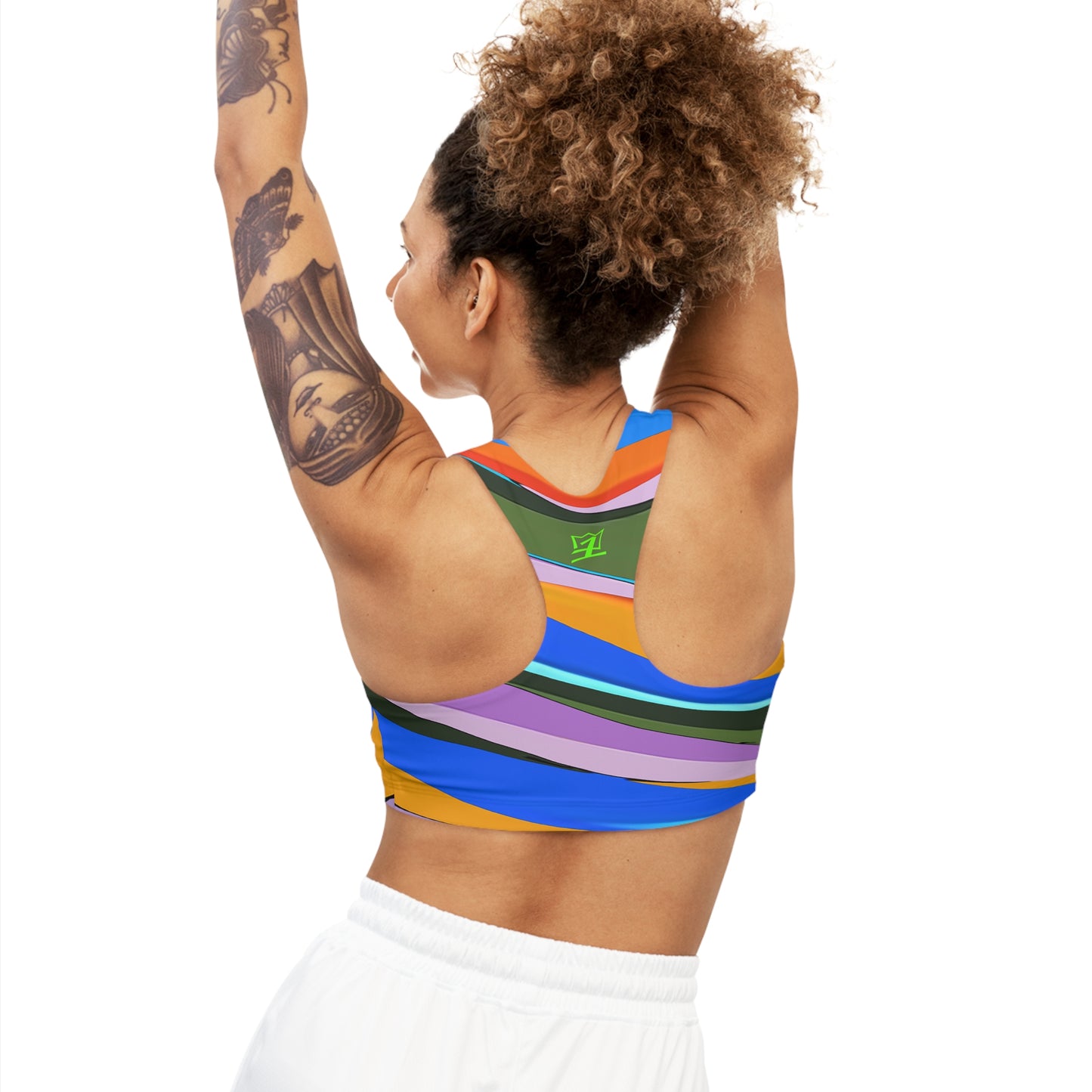 UNO ABSTRACTS Seamless Sports Bra (AOP)