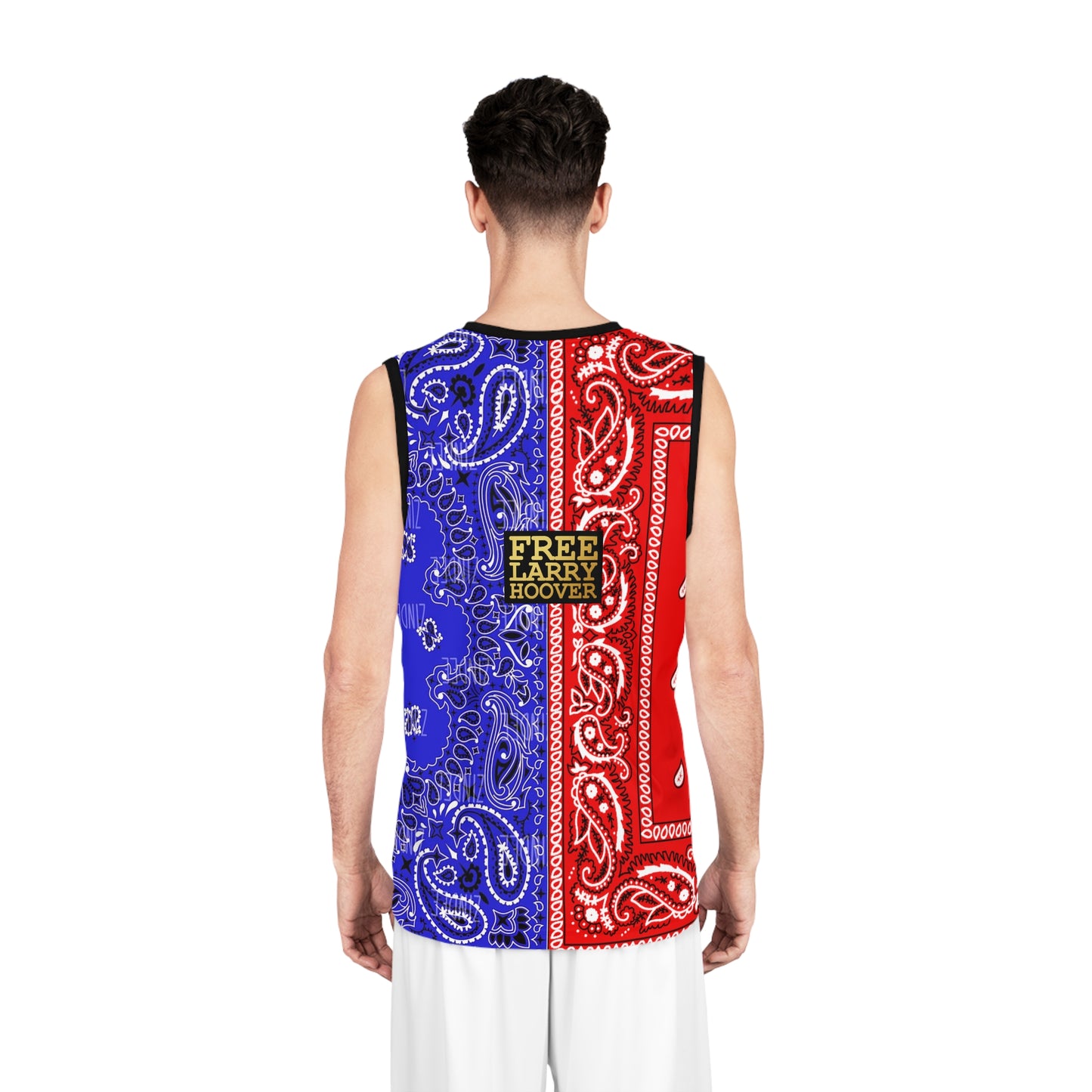 UNO ORGANIC TRIBE=GANG FREE LARRY HOOVER Basketball Jersey (AOP)