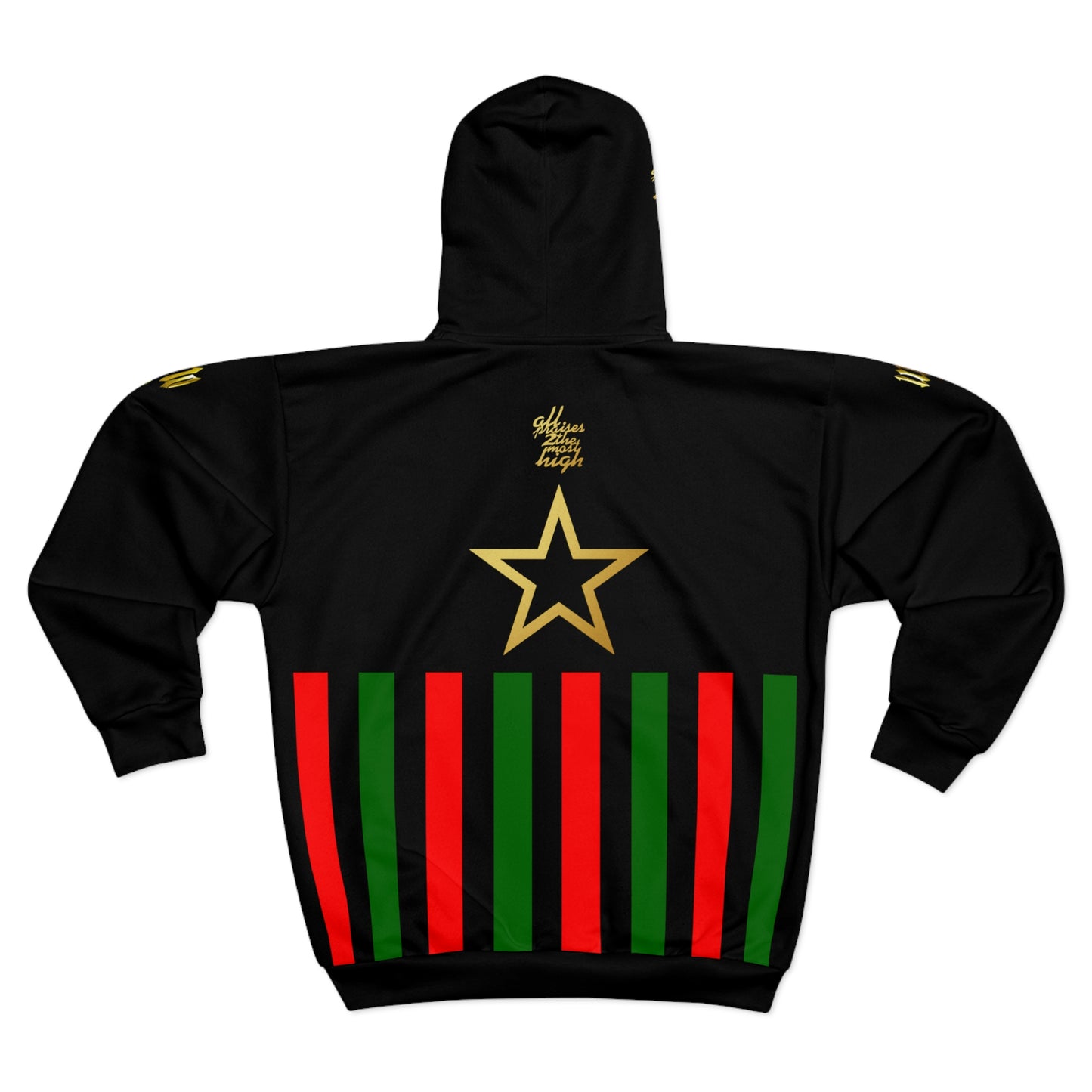 UNO ALL PRAISES BLACKSTAR AOP Unisex Zip Hoodie