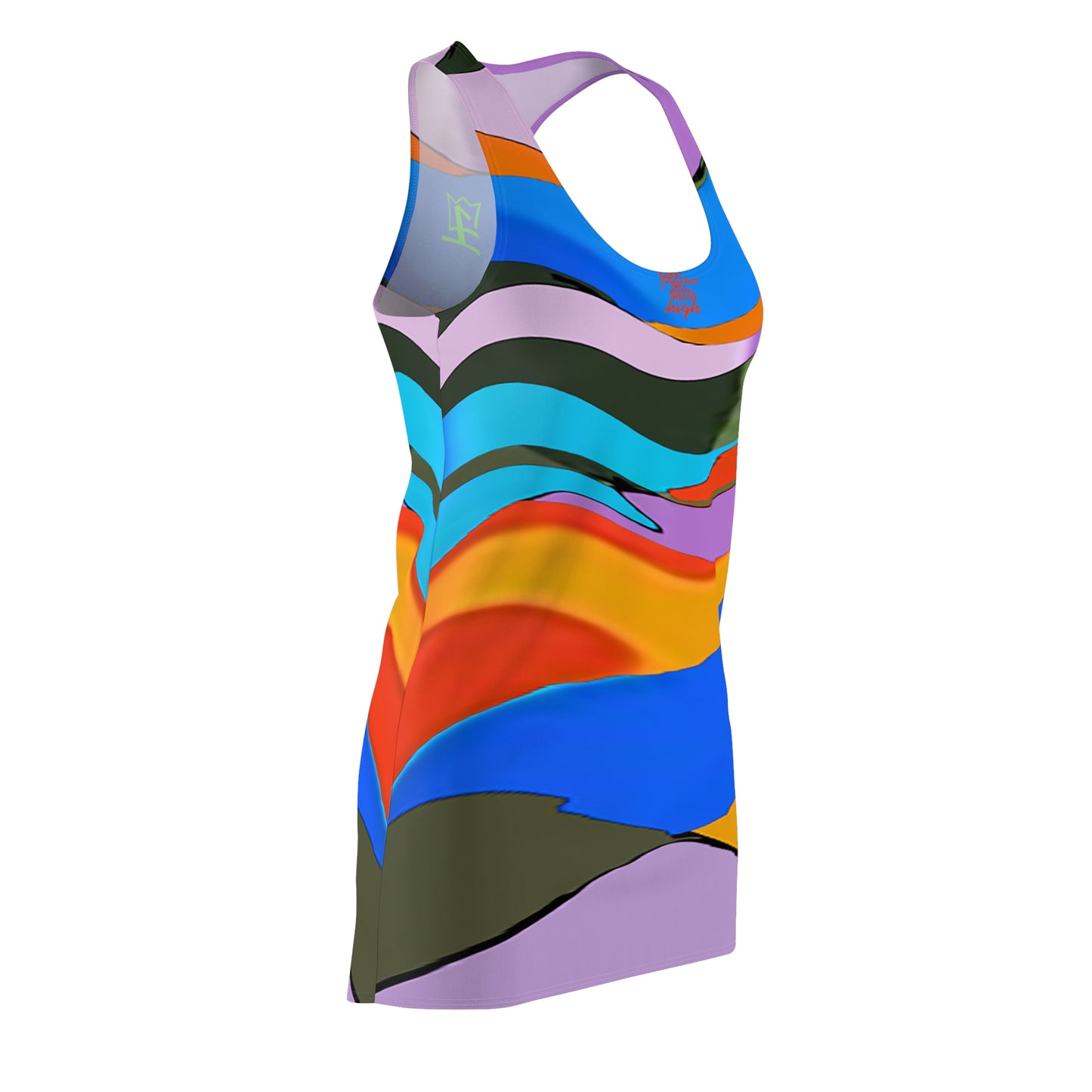 UNO ABSTRACTS Women's Cut & Sew Racerback Dress (AOP)