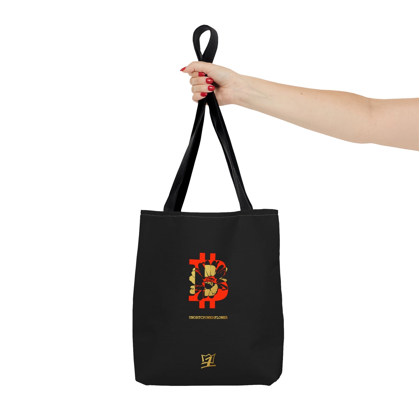 UNOBTCPOWERFLOWER AOP Tote Bag