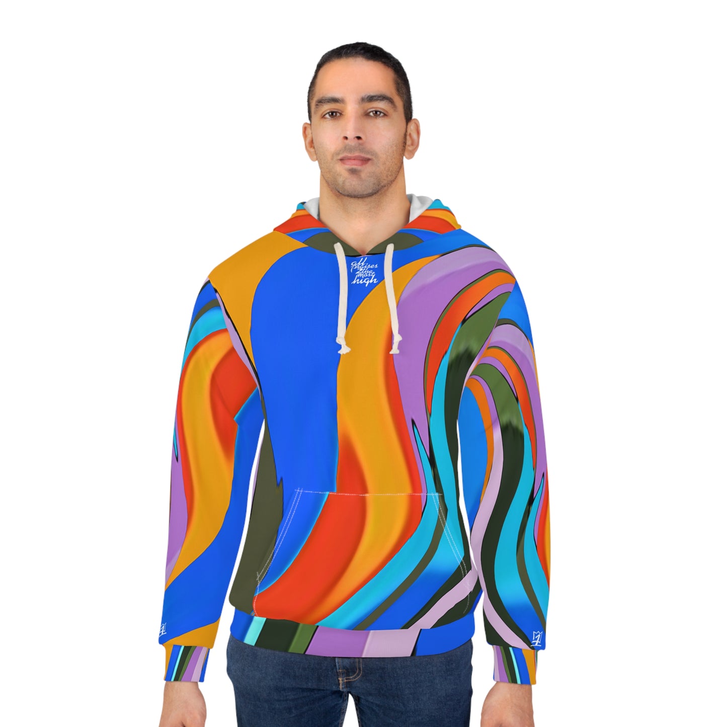 UNO ABSTRACTS Unisex Pullover Hoodie (AOP)