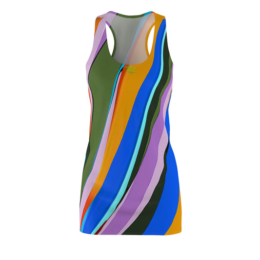 UNO ABSTRACTS Women's Cut & Sew Racerback Dress (AOP)