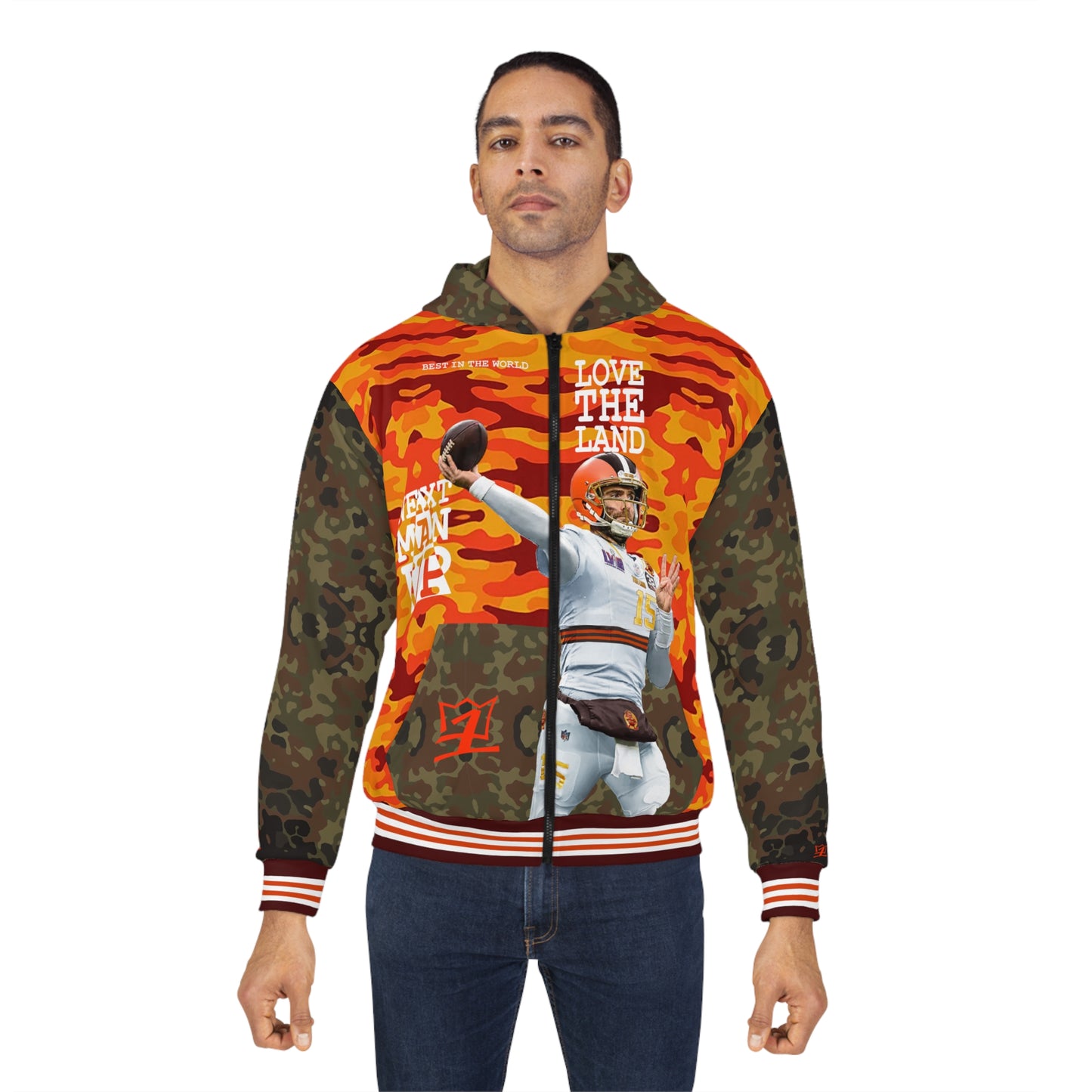 UNO LOVETHELAND NEXTMANUP Unisex Zip Hoodie (AOP) Camo Collection