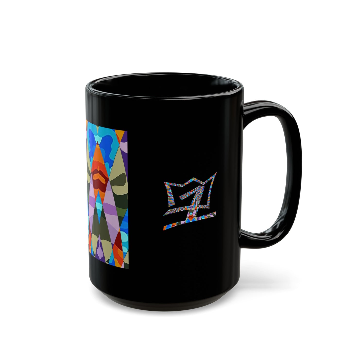 UNO ABSTRACT Black Mug (11oz, 15oz)