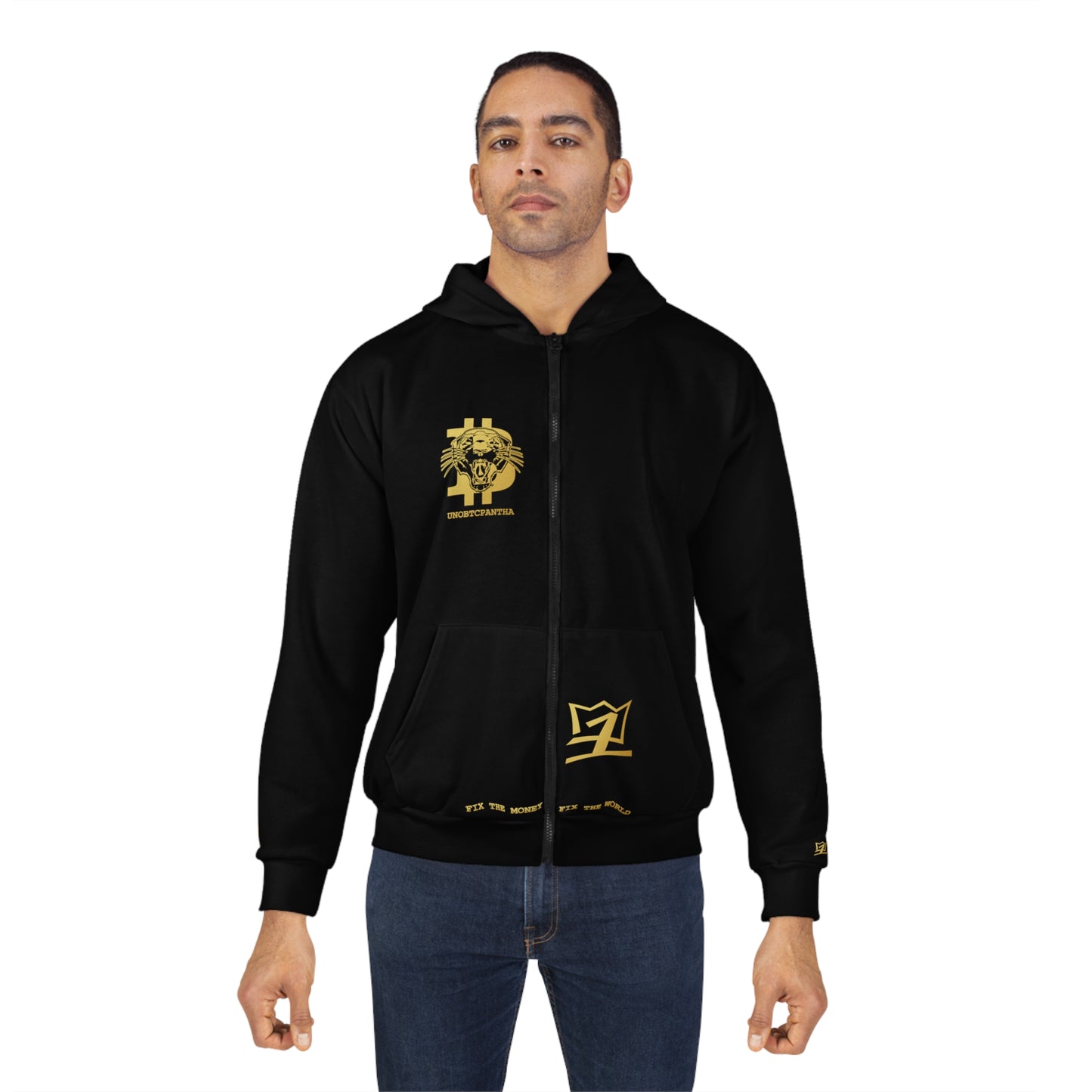 UNO BTCPANTHA Unisex Zip Hoodie (AOP)