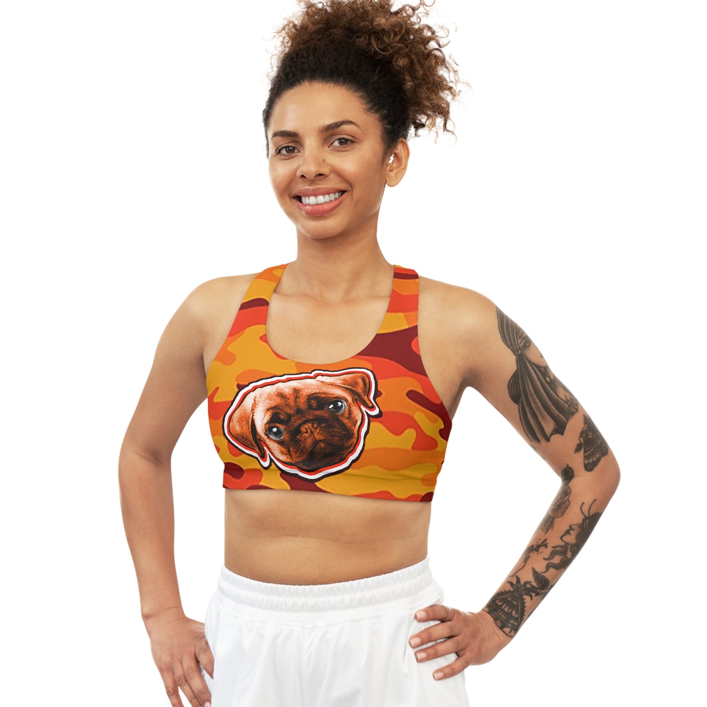 UNO LOVETHELAND Seamless Sports Bra (AOP) Camo Collection