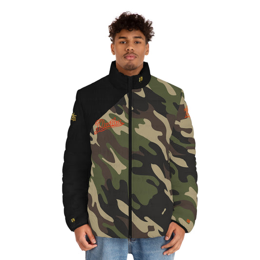 UNO PANTHA Men's Puffer Jacket (AOP) Camo Collection