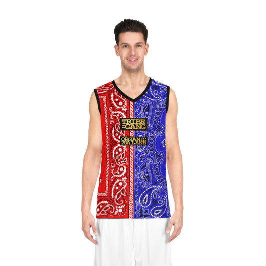 UNO ORGANIC TRIBE=GANG FREE LARRY HOOVER Basketball Jersey (AOP)
