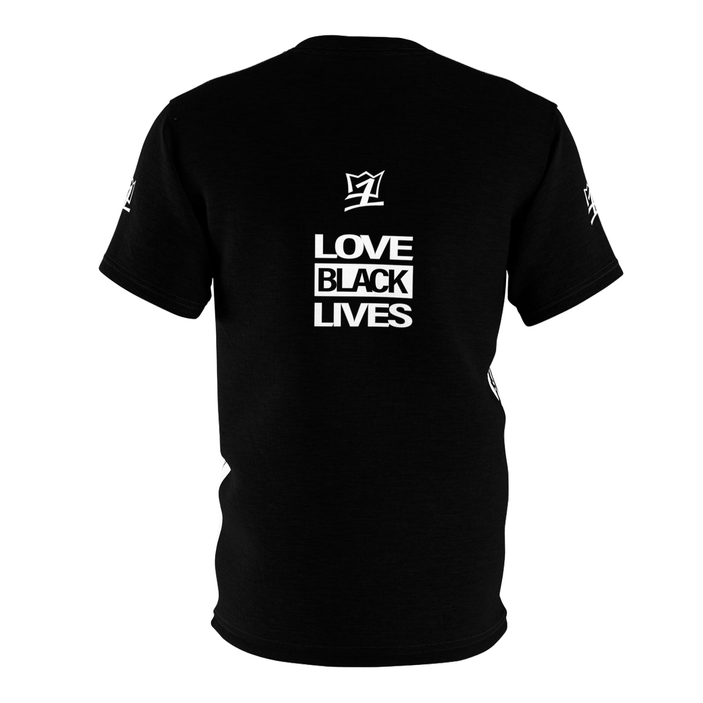 UNO LOVEBLACKLIVES LOVEMALCOLM Unisex Cut & Sew Tee (AOP)