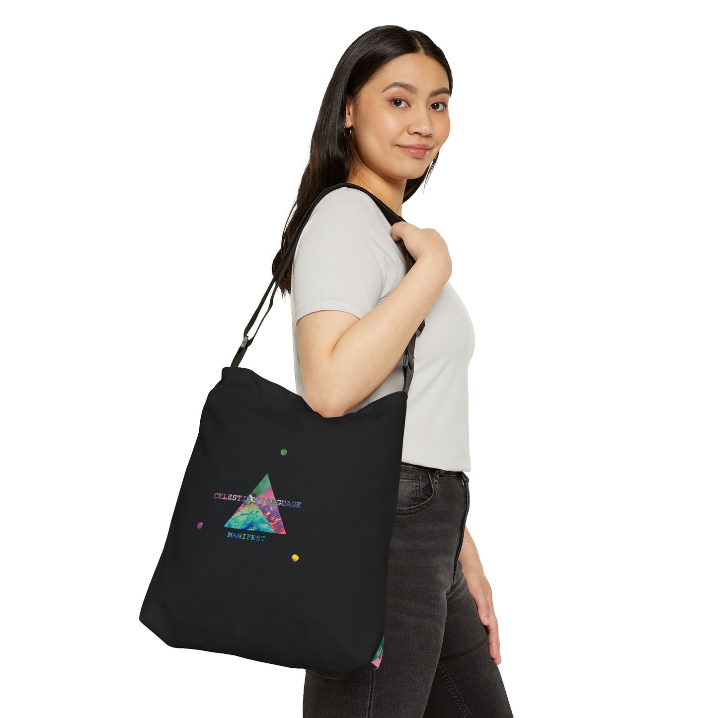 UNO ABSTRACT CELESTIAL LANGUAGE Adjustable Tote Bag (AOP)