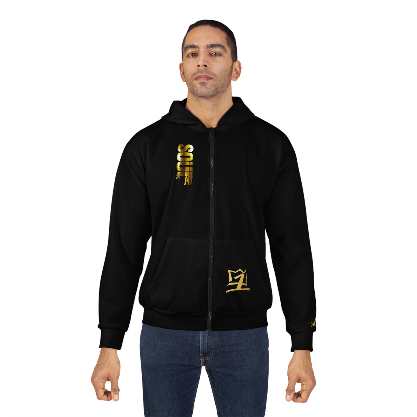 UNO SOULART LOVESLICKRICK LADIDADI  AOP Unisex Zip Hoodie