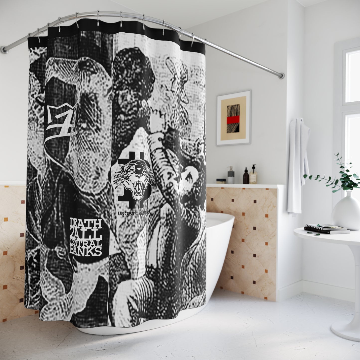 UNOBTC LOVEBTC Shower Curtains