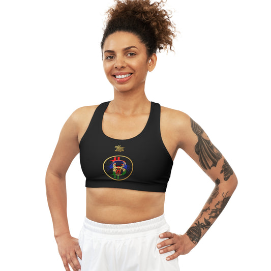 UNOBTCPANTHA Seamless Sports Bra (AOP)