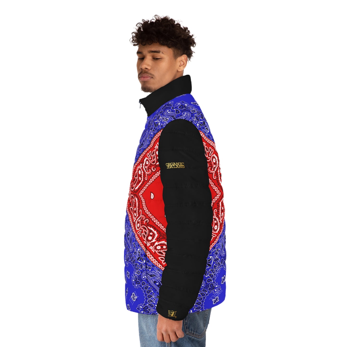 UNO ORGANIC FREDIS4EVA Men's Puffer Jacket (AOP)