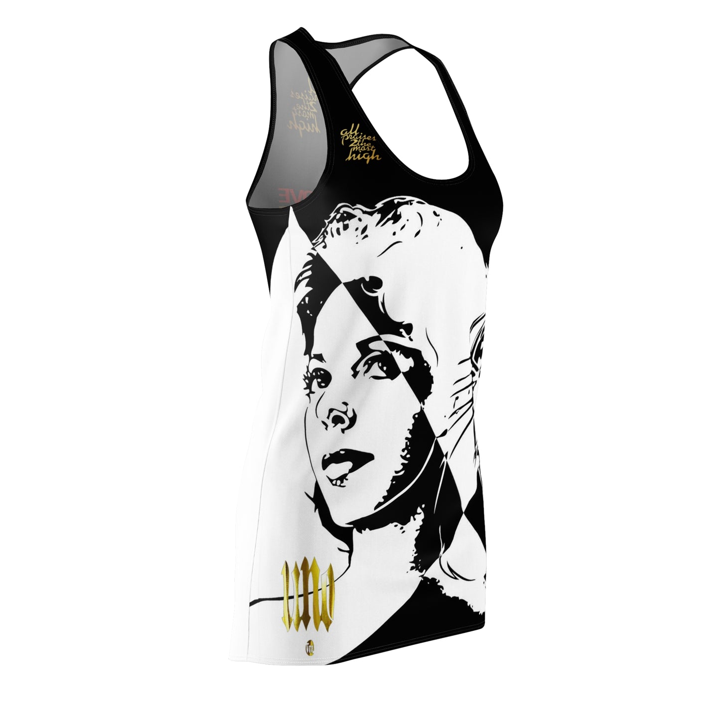 UNO LOVEBLACKLIVES DOROTHY D Women's Cut & Sew Racerback Dress