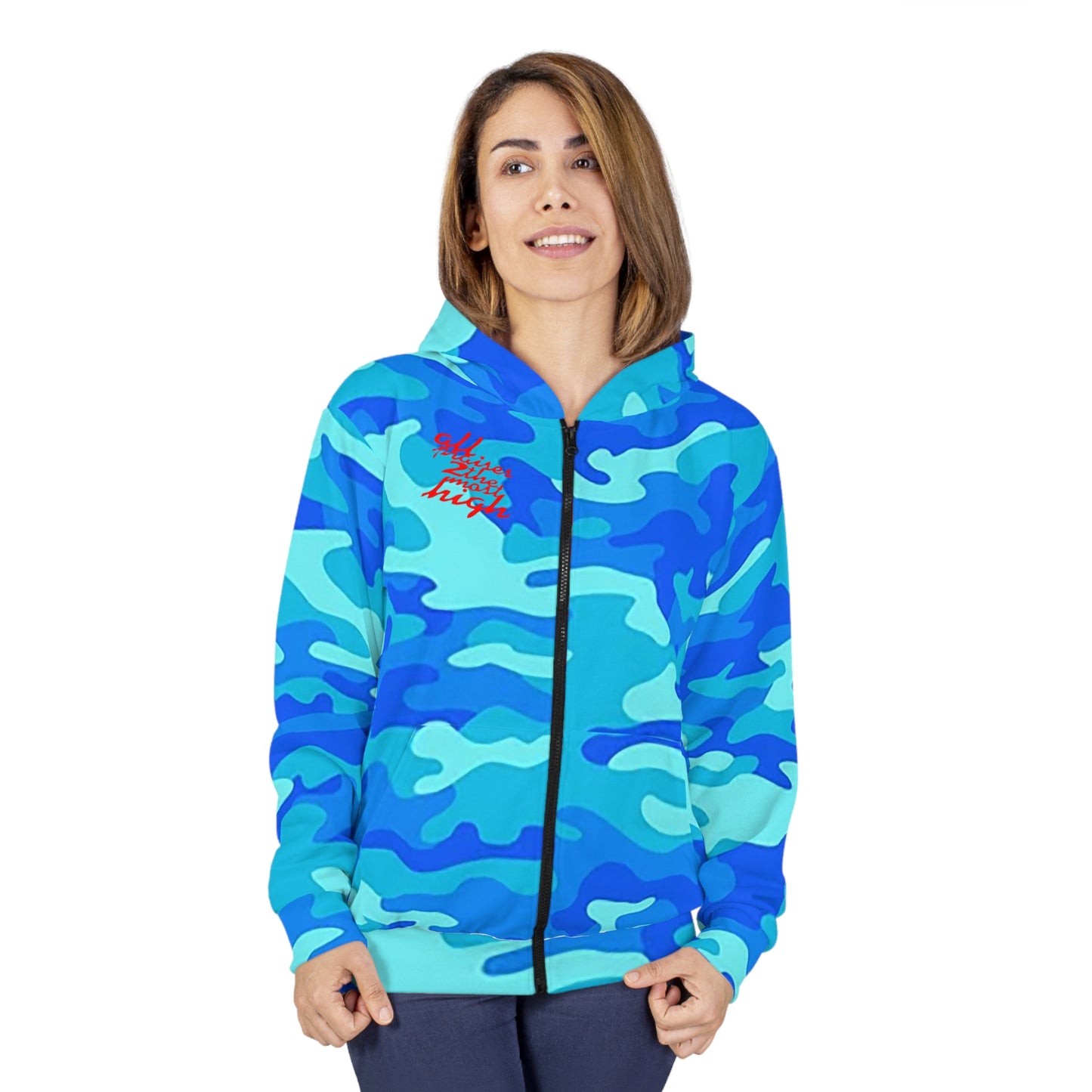 UNO POWERFLOWER AOP Unisex Zip Hoodie Camo Collection