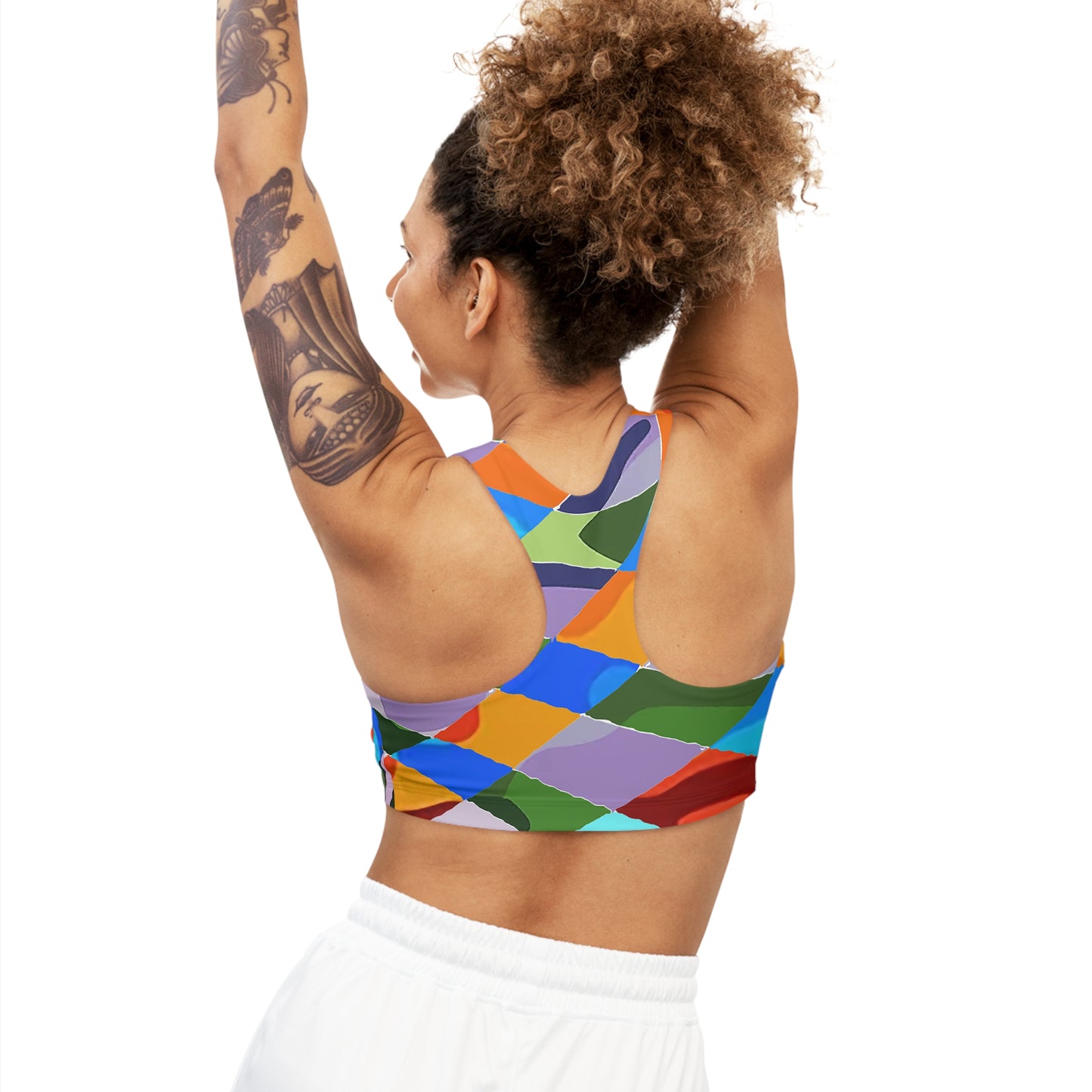 UNO ABSTRACTS Seamless Sports Bra (AOP)