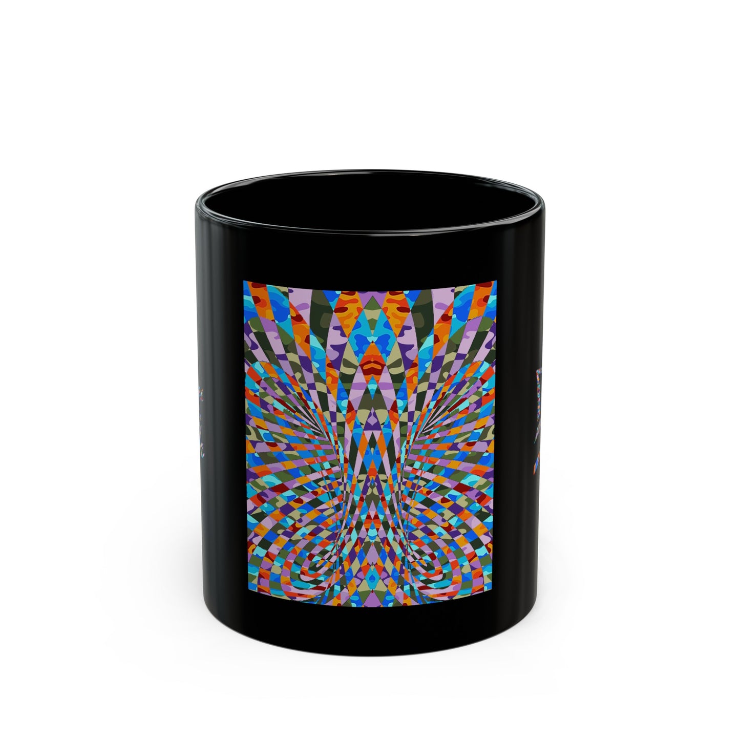 UNO ABSTRACT Black Mug (11oz, 15oz)