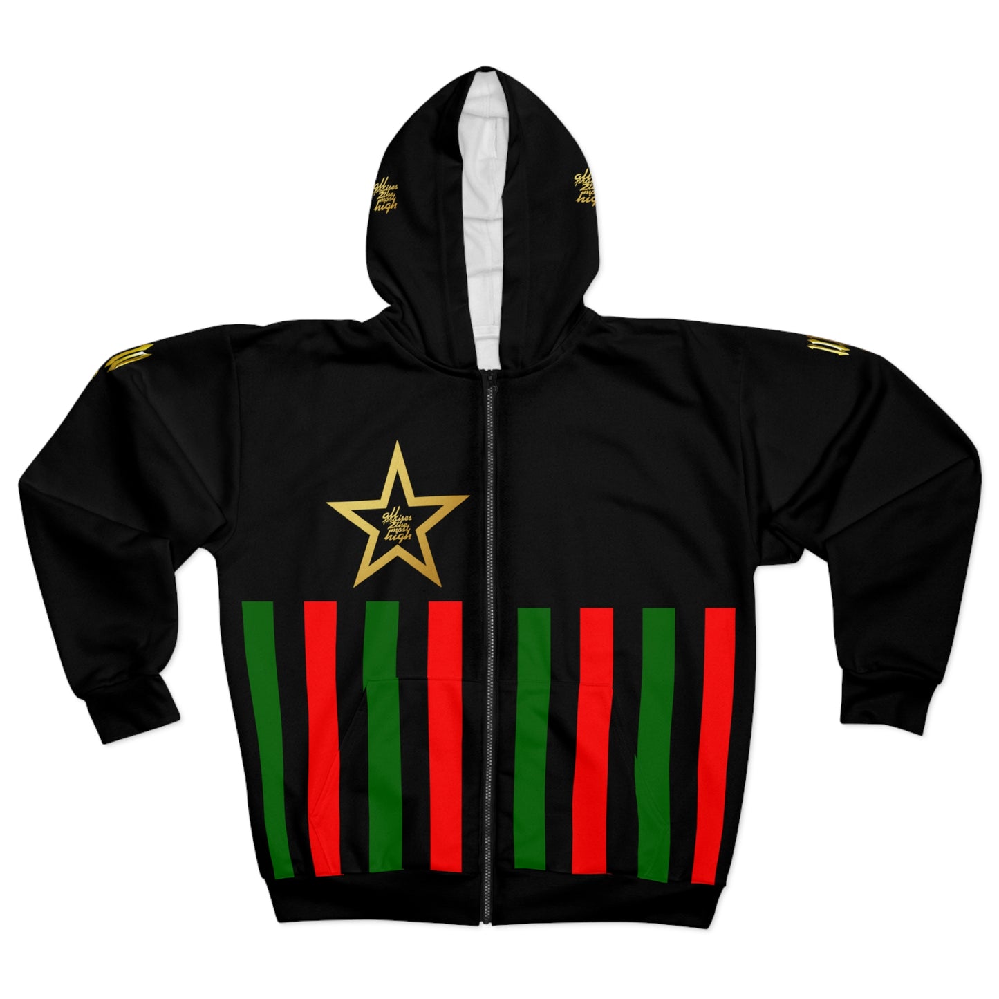 UNO ALL PRAISES BLACKSTAR AOP Unisex Zip Hoodie