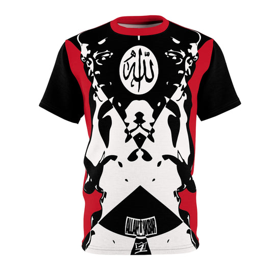 UNO LOVEBLACKLIVES ALLAH U AKBAR ALI Unisex Cut & Sew Tee (AOP)