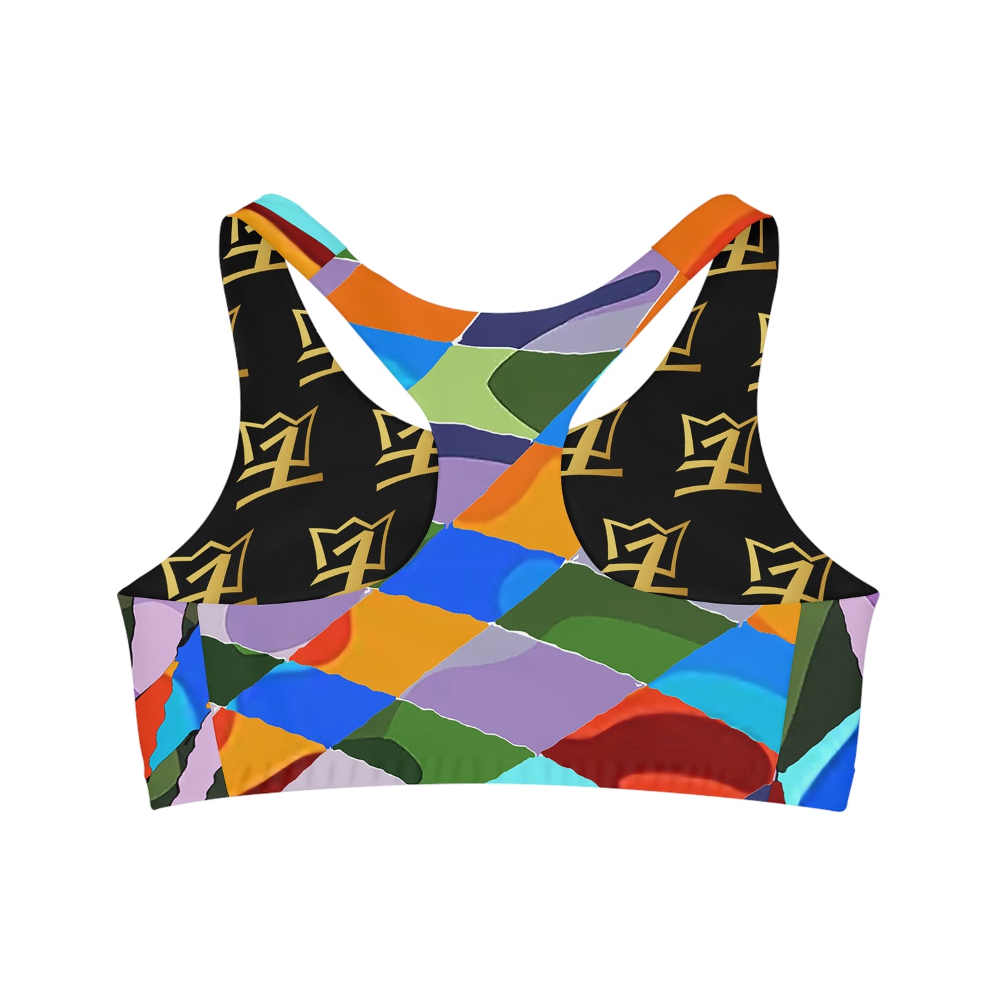 UNO ABSTRACTS Seamless Sports Bra (AOP)