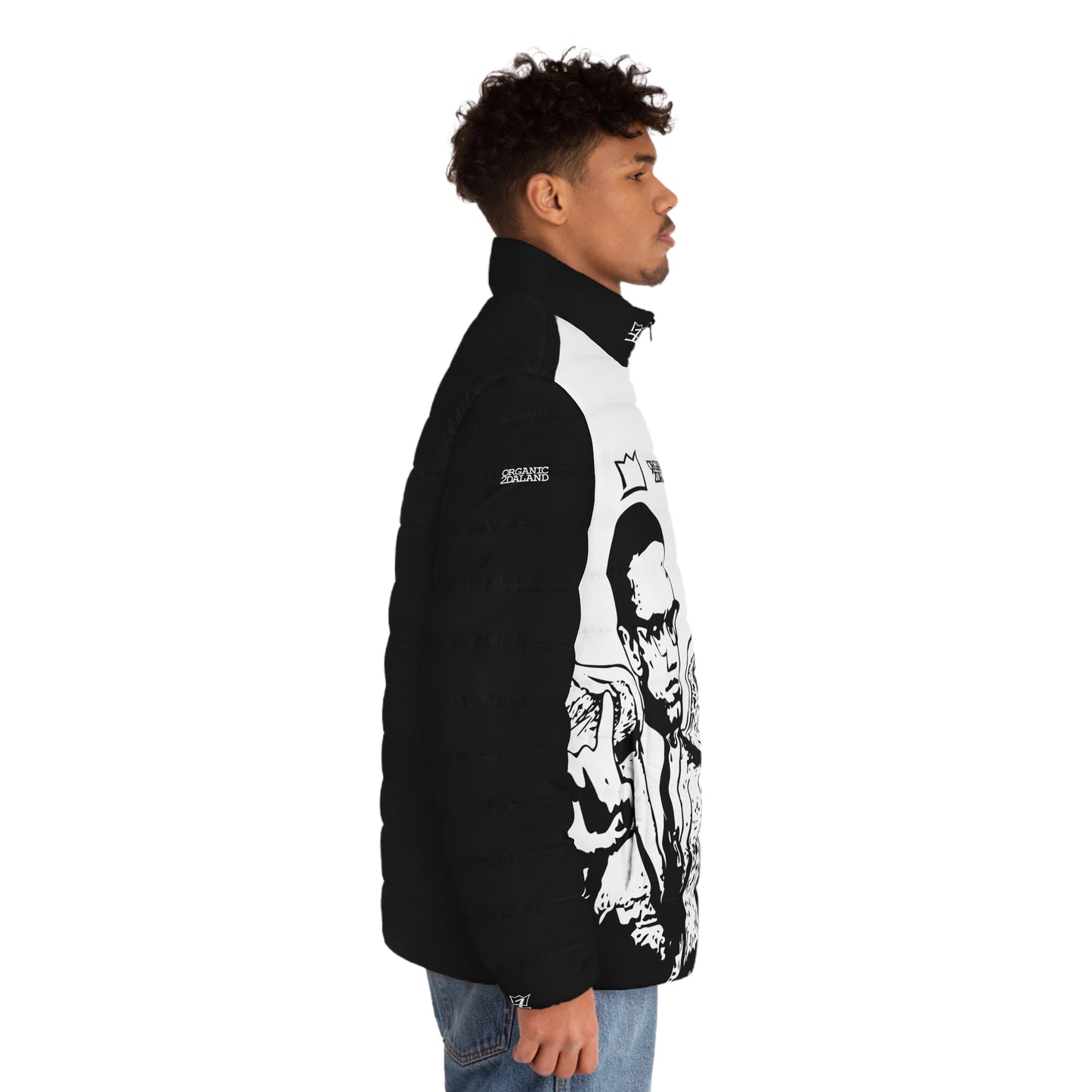 UNO ORGANIC ANGLE MALCOLM Men's Puffer Jacket (AOP)