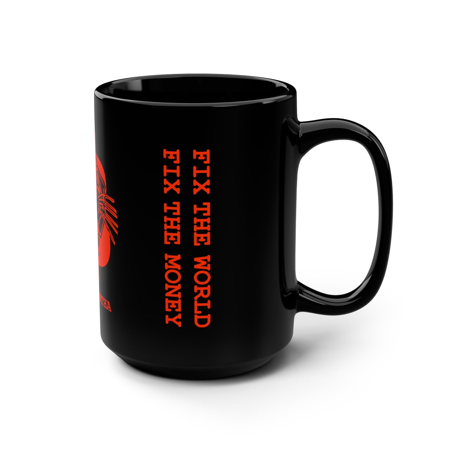 UNOBTCPANTHA Black Mug, 15oz