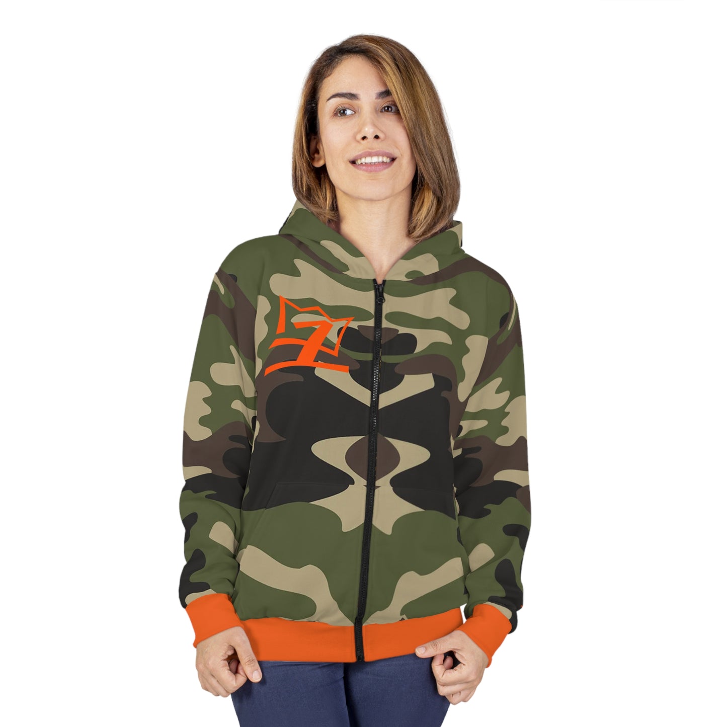 UNO 2THEREPUBLIC MFDOOMALLCAPS AOP Unisex Zip Hoodie Camo Collection